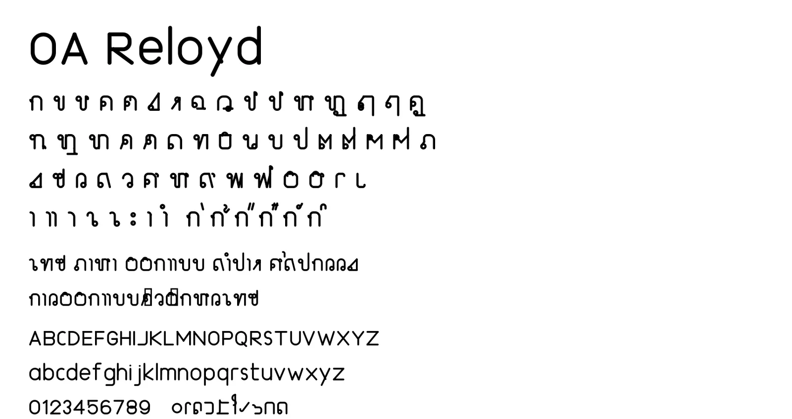 OA-Reloyd — Technical Lettering Revival